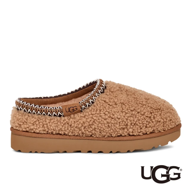 UGG 女鞋/穆勒鞋/真皮鞋/毛毛鞋/Tasman Maxi Curly(栗子棕-UG1158356CHE)