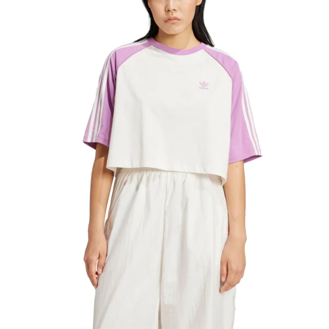 adidas 愛迪達 圓領短袖T恤 SST TEE 女 - IZ2827