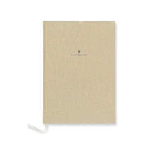 【Faber-Castell】Graf von Faber-Castell 頂級麻布筆記本-A4 金棕(原廠正貨)