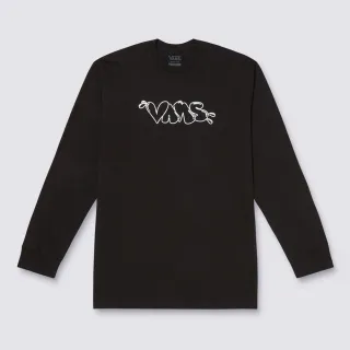 【VANS 官方旗艦】Caps 男女款黑色長袖T恤