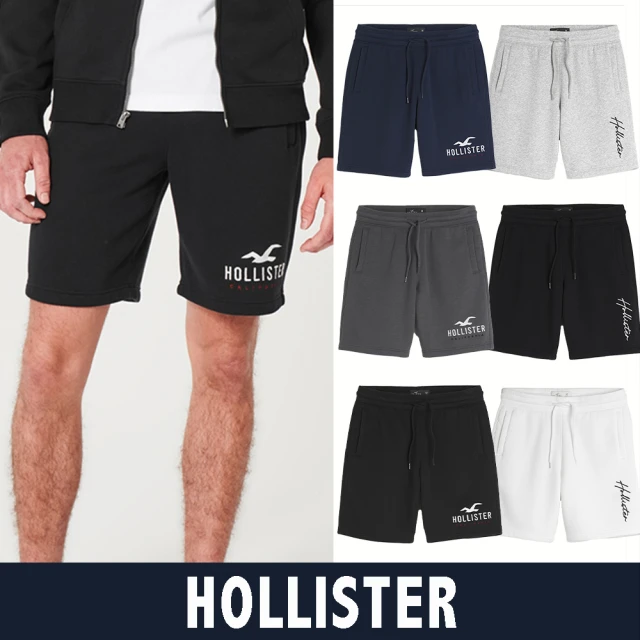 HOLLISTER Co HCO 海鷗 經典刺繡海鷗棉短褲-多色組合(平輸品)