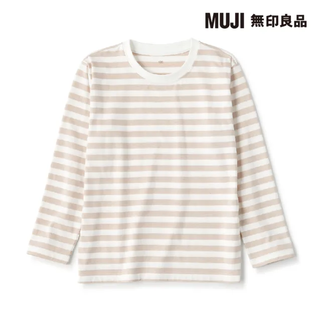 【MUJI 無印良品】兒童圓領長袖T恤(共5色)