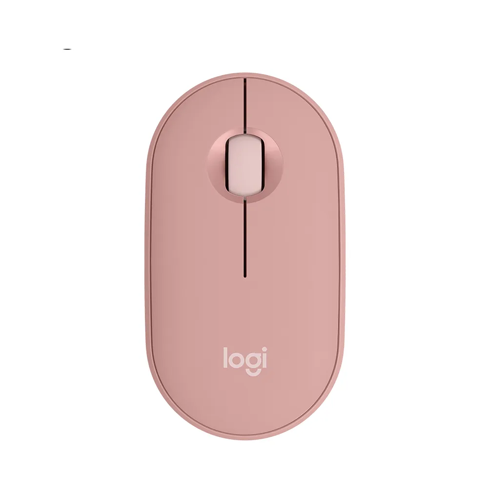 【Logitech 羅技】Pebble M350s 無線藍牙滑鼠(玫瑰粉)