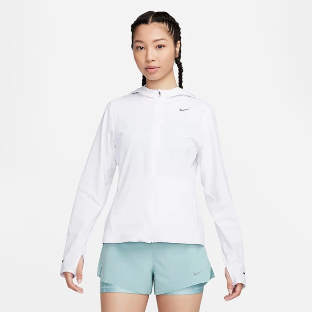 NIKE 耐吉 外套 女款 運動連帽外套 速乾 跑步 防曬 AS W NK SWIFT UV JKT 白 FB7481-100