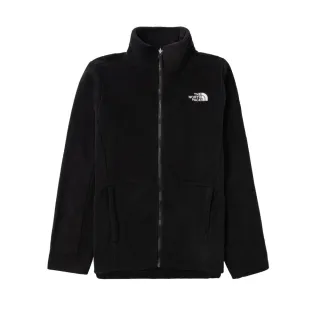 【The North Face 官方旗艦】北面男款黑色保暖舒適可調節立領抓絨外套｜88R74H0