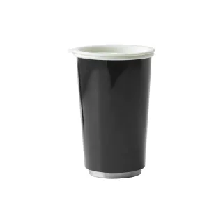【JIA 品家】虹彩鋼 琺瑯雙層環保隨行杯350ml(黑色)