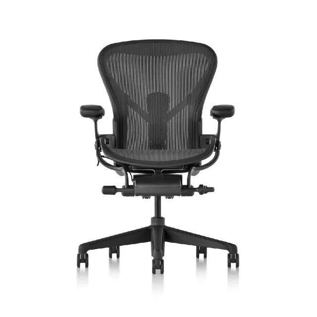 【Herman Miller】Aeron 全功能 - 石墨黑｜B SIZE｜世代家具｜原廠授權代理商(人體工學椅/電腦椅/辦公椅)