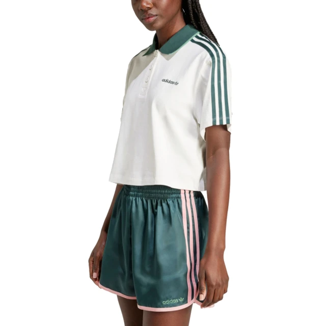 adidas 愛迪達 短袖上衣 CROP POLO 女 - IX3555