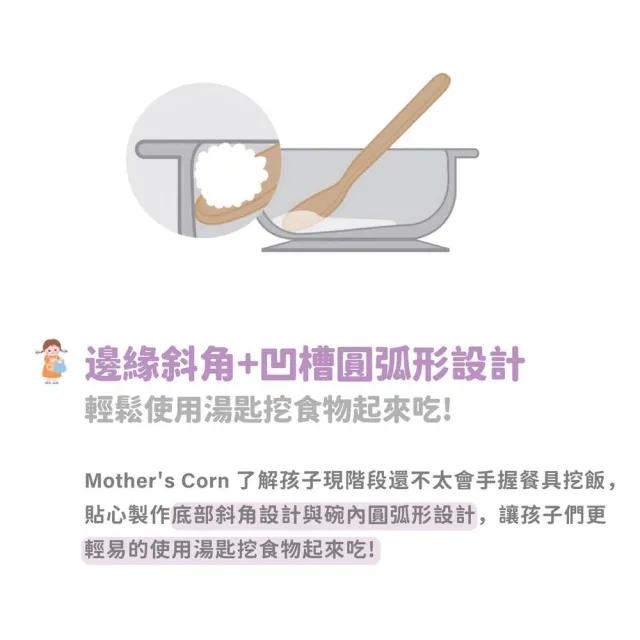 【韓國 MOTHERS CORN】小太陽矽膠餐碗(天空灰)