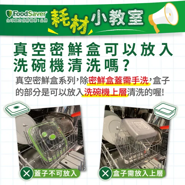 【美國FoodSaver】真空密鮮盒1入(特大-2.3L)