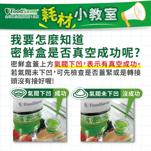 【美國FoodSaver】真空密鮮盒1入(大-1.8L)