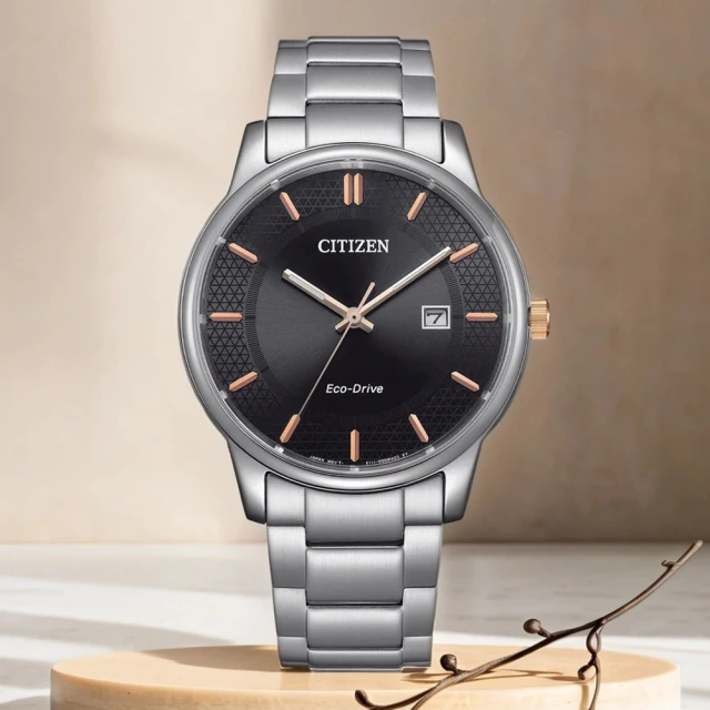 CITIZEN 星辰 光動能經典手錶-黑/40mm(BM6977-70E)