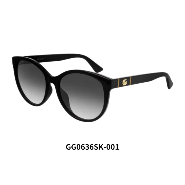 【GUCCI 古馳】韓版膠框太陽眼鏡組合(GG0632SA、GG0636SK、GG0637SK、GG0765SA 多款任選)