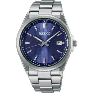 【SEIKO 精工】太陽能錶 電波錶 手錶 男錶 指針錶-39.8mm(SBTM349J / 7B72-0AK0B)