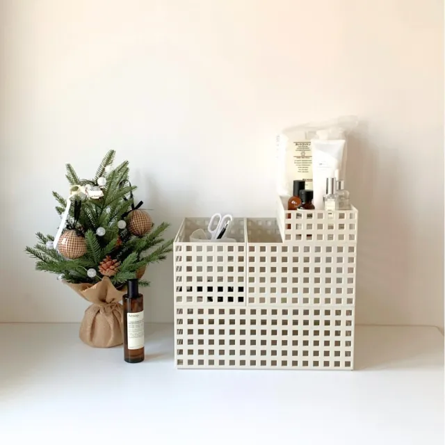 【GINII 基尼家居】LECO積木系列收納籃 收納盒 桌上置物盒  L28xW14xH13cm 台灣製  3入 G14072F