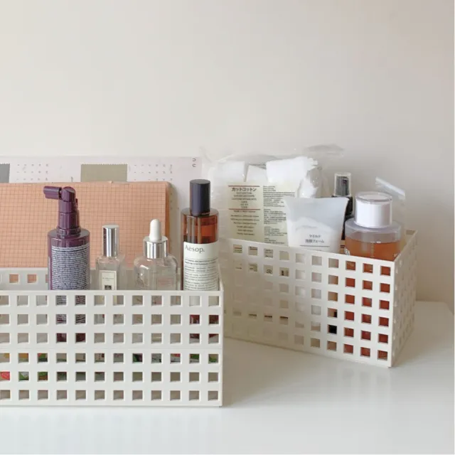 【GINII 基尼家居】LECO積木系列收納籃 收納盒 桌上置物盒  L28xW14xH13cm 台灣製  3入 G14072F