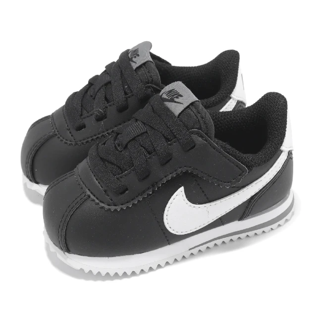 NIKE 耐吉 童鞋 Kids Cortez Easyon TDV 阿甘鞋 黑 白 小童 學步鞋 套入式 親子鞋(DM0952-001)