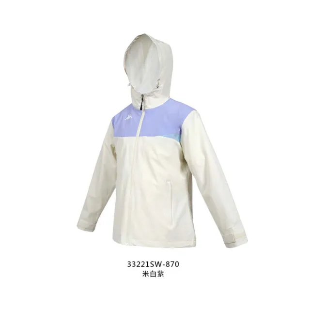 【KAPPA】女內磨毛防水連帽外套-防潑水 慢跑 運動 休閒 上衣(33221SW-870)