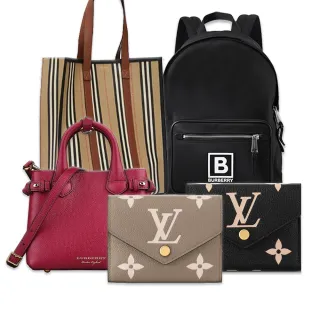 【Louis Vuitton 路易威登Victorine壓紋短夾xBURBERRY】熱賣系列 短夾/後背包/側肩包(多款任選)