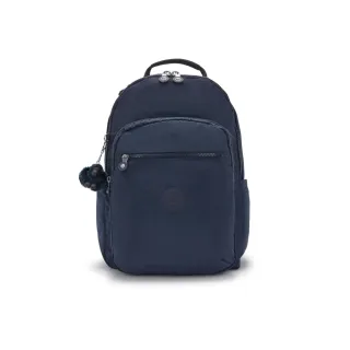 【KIPLING官方旗艦館】『首爾包』碧海深藍機能手提後背包-SEOUL