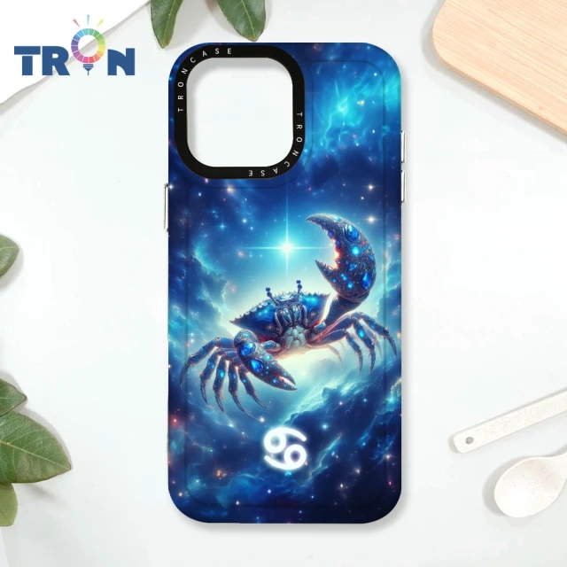 TRON iPhone 16/16 PLUS/16 PRO/16 Pro Max 水象星座 巨蟹/天蠍/雙魚 防摔太空殼 透黑款 軟硬手機殼