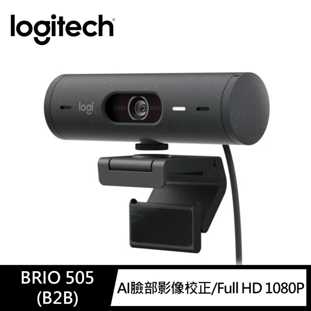 Logitech 羅技 BRIO 505 商務網路攝影機(石墨灰)