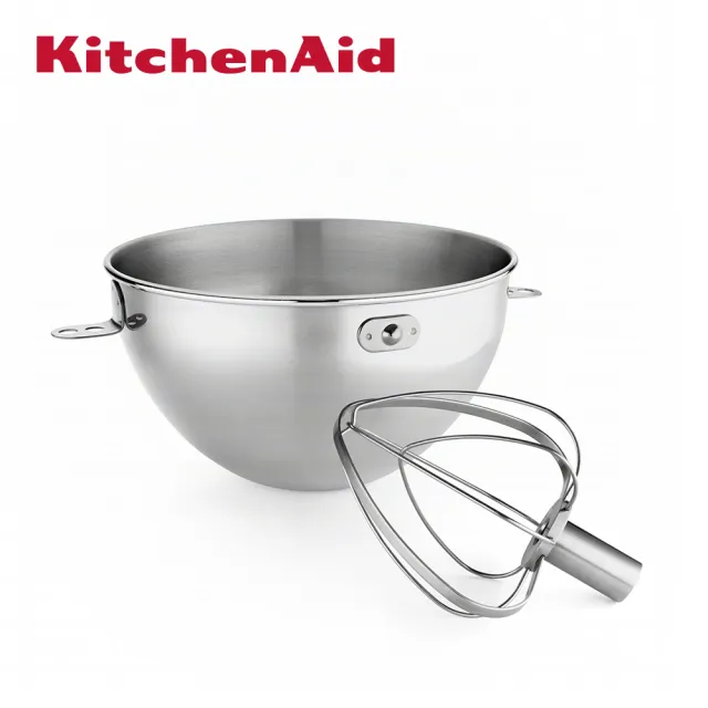 【KitchenAid】5.7公升6Q桌上型攪拌機-升降型3Q 攪拌缸打蛋器組(香檳粉)