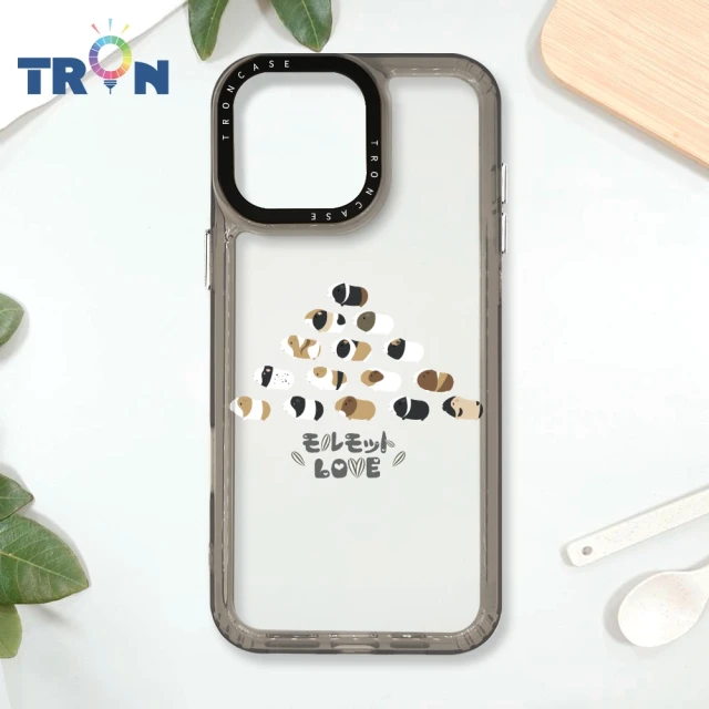 TRON iPhone 16/16 PLUS/16 PRO/16 Pro Max 走來走去天竺鼠天竺鼠疊疊 防摔太空殼 透黑款 軟硬殼 手機殼