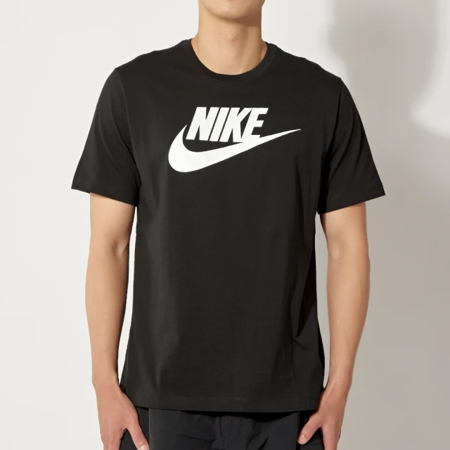 NIKE 耐吉 AS M NSW Tee Icon Futura 男款 黑色 基本款 LOGO 運動 休閒 短袖 上衣 AR5005-010