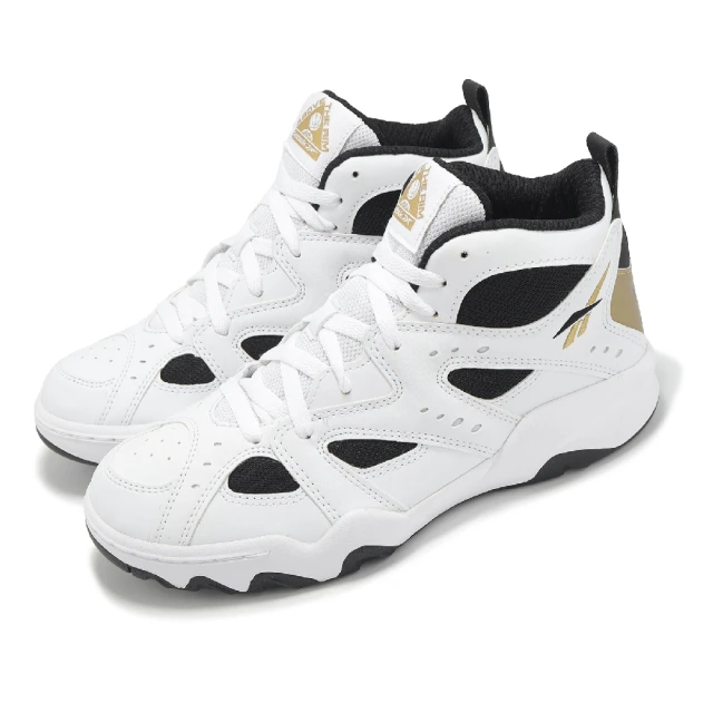 REEBOK 籃球鞋 ATR Decimator 男鞋 白 黑金 Above the Rim 中高筒 復古 運動鞋(100201335)