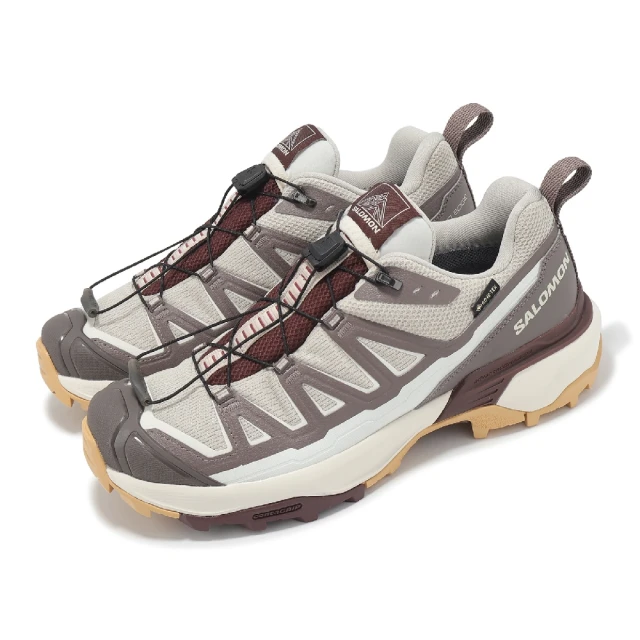 salomon 戶外鞋 X Ultra 360 Edge GTX 女鞋 灰紫 紅 防水 越野 山系 休閒鞋 薩洛蒙(L47698800)