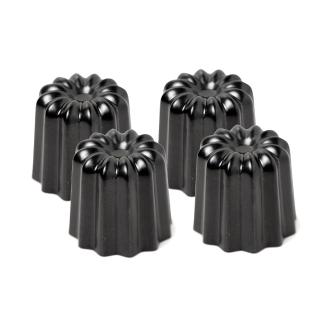 【SANNENG 三能】卡娜蕾鍍鋁模 800系列不沾(可麗露模SN6503 4入組)