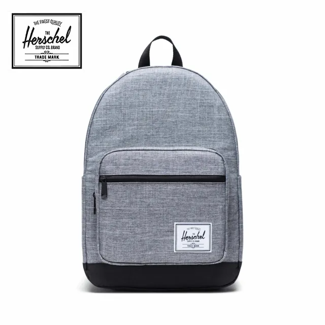 【Herschel】官方直營 16吋筆電包 Pop Quiz 25L 後背包(灰)