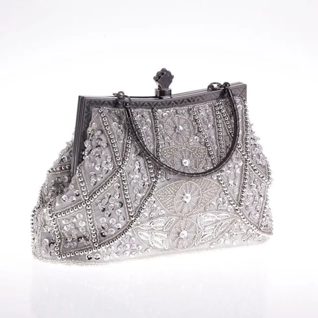 【巴黎精品】現貨+預購 晚宴包手拿包(復古重工藝串珠刺繡女包包8色a1fi61)