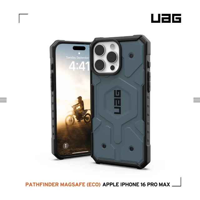 UAG iPhone 16 Pro Max 磁吸耐衝擊經典保護殼-藍(支援MagSafe無線充電)