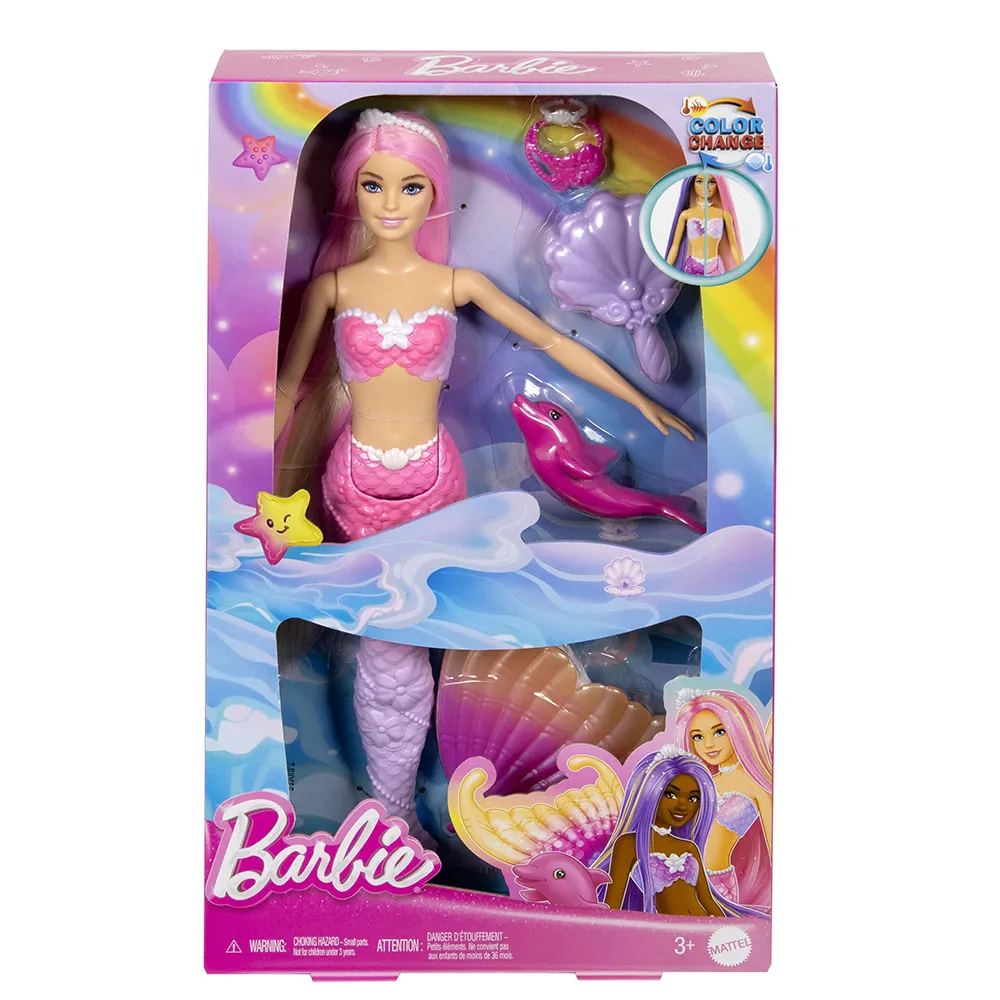 【Barbie 芭比】芭比夢幻變色美人魚組合