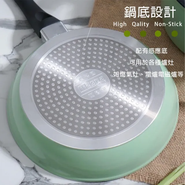 四件套鍋組 不沾鍋 深炒鍋 平底鍋 鍋子 露營鍋具 炒菜 煮湯 鍋具(湯、煎不沾鍋二入)