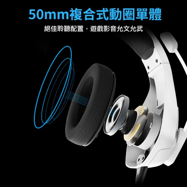 【FOXXRAY 狐鐳】星航者電競耳機麥克風-贈一轉二3.5mm音源線(FXR-BAL-67)