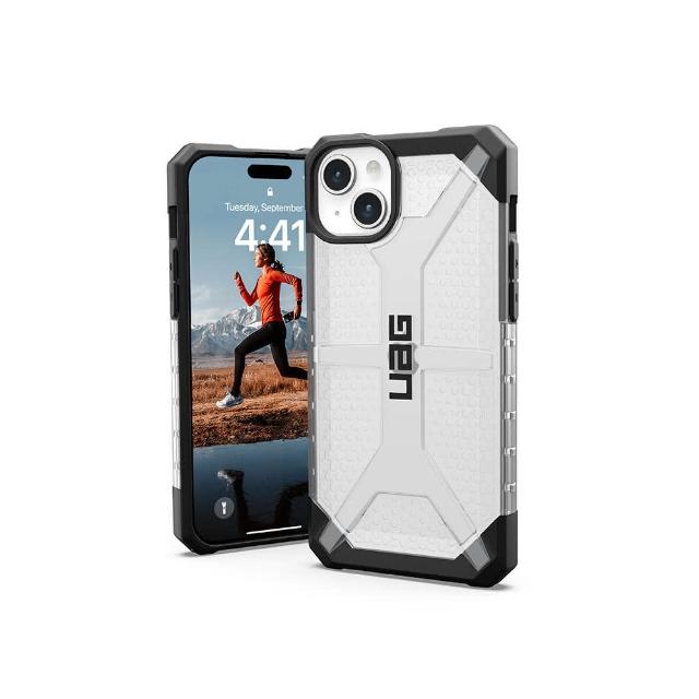 【UAG】iPhone 15 Plus 耐衝擊保護殼-透明(吊繩殼 支援無線充電)