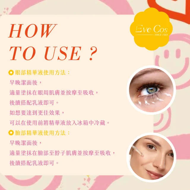 【Eveline Cosmetics】短效期 精華液系列 30ml 眼部精華液／臉部精華液(最近效期2026/06/07)