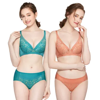 【Swear 思薇爾】2套組瑪麗蓮系列B-E罩蕾絲集中包覆女內衣(2色各1)