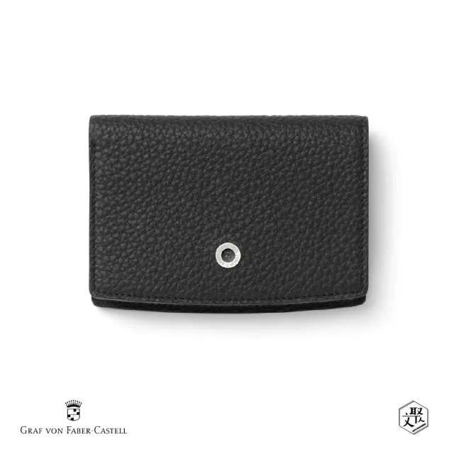 【Faber-Castell】Graf von Faber-Castell 頂級真皮 筆記夾-黑(原廠正貨)