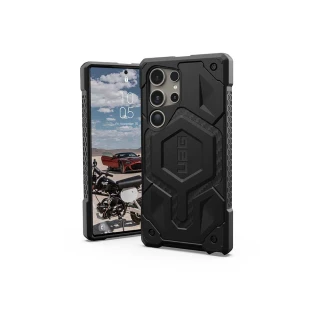 【UAG】Galaxy S24 Ultra 磁吸式頂級版耐衝擊保護殼-碳黑(支援MagSafe功能 10年保固)