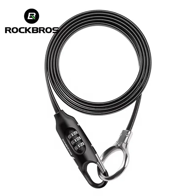 【ROCKBROS】洛克兄弟 多功能輕量密碼鎖 150cm(車鎖/便攜式/防盜/上鎖/單車/自行車/3212000400)