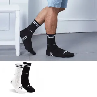 【Arnold Palmer 雨傘】6雙組日本抗菌消臭條紋中筒襪(短襪/男襪/消臭襪/抗菌襪)