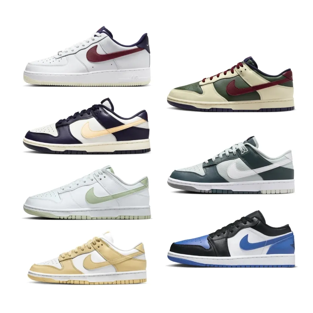 【NIKE 耐吉】AIR JORDAN 1 LOW/AIR FORCE 1 07/DUNK LOW RETRO 男鞋 休閒鞋 運動鞋 多款任選(553558132 &)