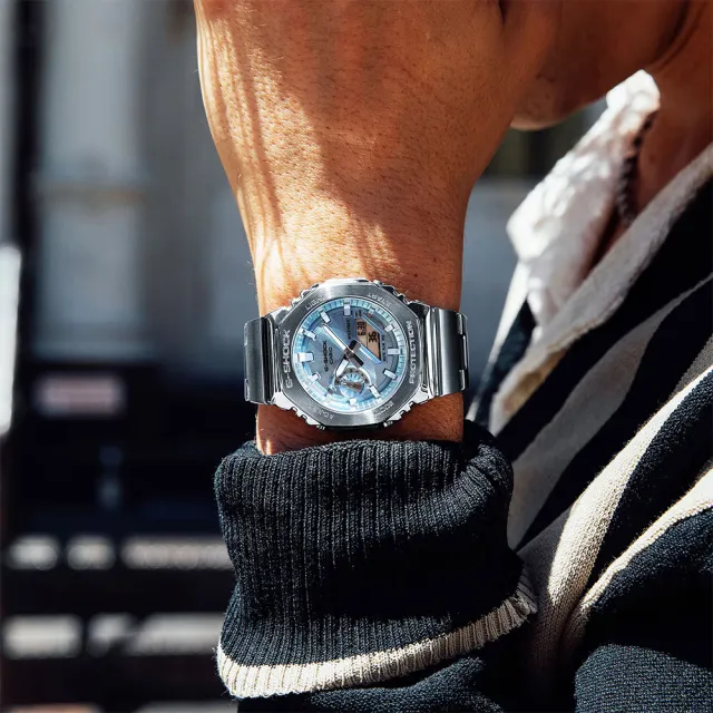 【CASIO 卡西歐】G-SHOCK GM-2110D系列八角雙顯電子錶手錶 送禮 禮物 推薦(多款任選一款)