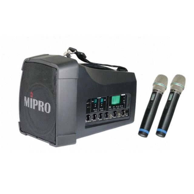 【MIPRO】最新三代肩掛式5G藍芽旗艦型雙頻無線喊話器(MA-200D)