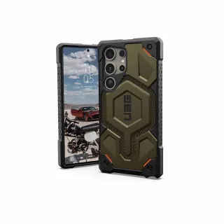 【UAG】Galaxy S24 Ultra 頂級特仕版耐衝擊保護殼-軍用綠(支援無線充電 10年保固)