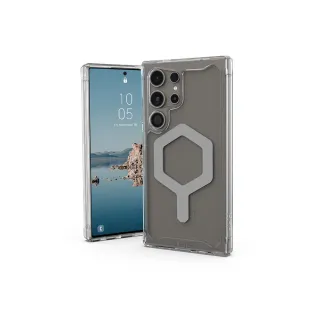 【UAG】Galaxy S24 Ultra 磁吸式耐衝擊保護殼-極透明（灰圈）(有效抵擋UV紫外線 支援MagSafe功能)